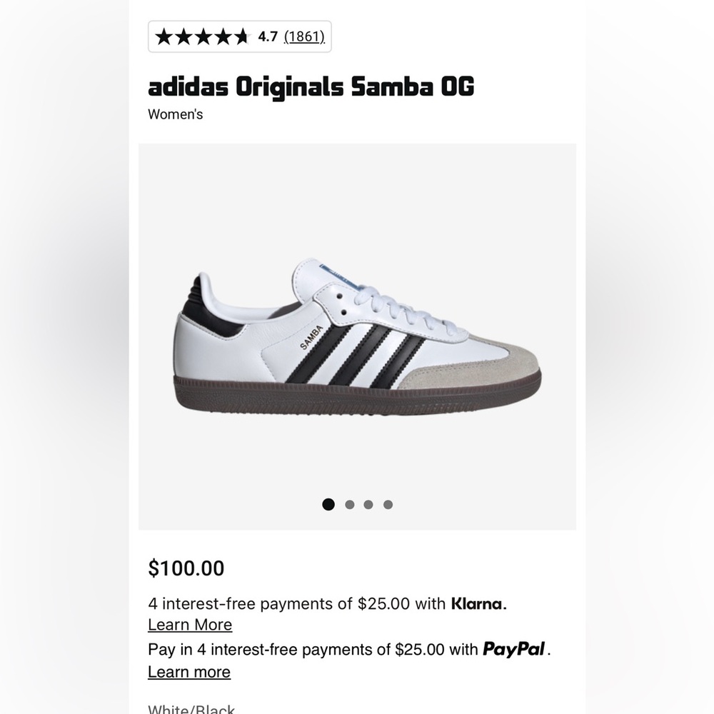 NWT Adidas Somba OG W